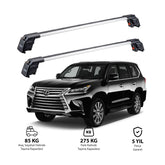 LEXUS LX 2016 et modèles ultérieurs TRX2 Thunder Carrier Barres transversales pour galerie de toit 2 barres